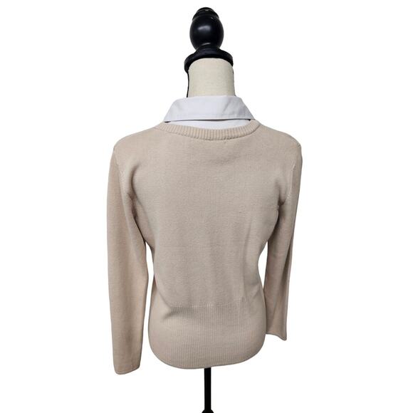 Mercer St Studio Womens Med Cardigan 90s Y2K Pearl Buttons Preppy Office Wear - Picture 3 of 10